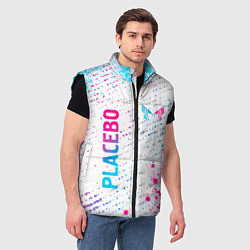 Мужской жилет Placebo neon gradient style: надпись, символ, цвет: 3D-черный — фото 2