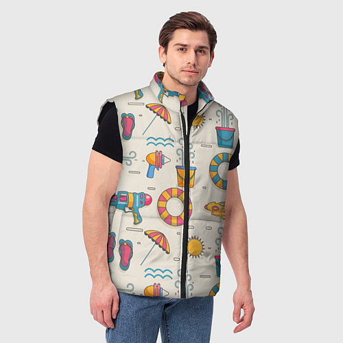 Мужской жилет Vibe summer / 3D-Черный – фото 3