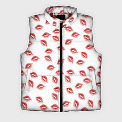 Мужской жилет Поцелуи - паттерн, цвет: 3D-красный