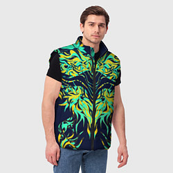 Мужской жилет Сияние узора, цвет: 3D-черный — фото 2