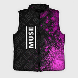 Мужской жилет Muse rock legends: по-вертикали, цвет: 3D-черный