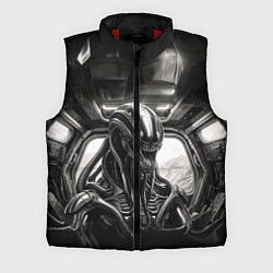 Мужской жилет Ксеноморф в каюте космического корабля, цвет: 3D-красный