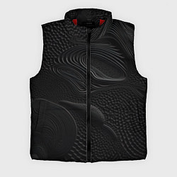 Мужской жилет Black texture, цвет: 3D-красный