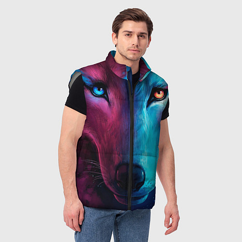 Мужской жилет Космический волчок / 3D-Светло-серый – фото 3