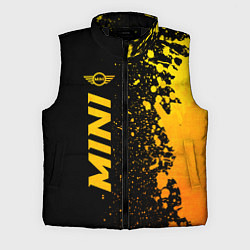 Мужской жилет Mini - gold gradient: по-вертикали, цвет: 3D-черный