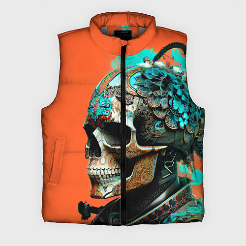 Мужской жилет Art skull - irezumi - Japan / 3D-Светло-серый – фото 1