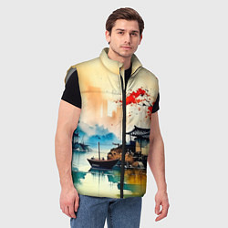 Мужской жилет Краски природы, цвет: 3D-светло-серый — фото 2