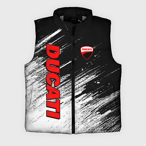 Мужской жилет Ducati - потертости краски / 3D-Светло-серый – фото 1
