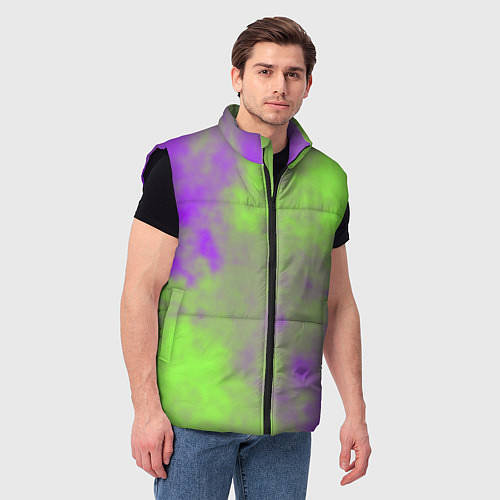 Мужской жилет Октябрьский шум / 3D-Черный – фото 3