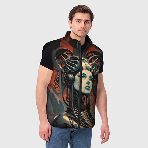 Мужской жилет Ксеноморф валькирия / 3D-Черный – фото 3