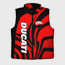 Мужской жилет Ducati - red stripes, цвет: 3D-черный