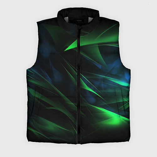 Мужской жилет Dark green background / 3D-Светло-серый – фото 1
