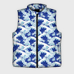 Мужской жилет Кацусика Хокусай паттерн, цвет: 3D-светло-серый
