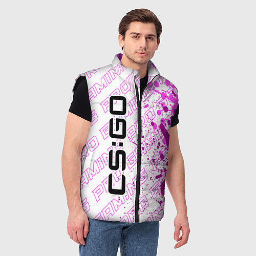 Мужской жилет Counter Strike pro gaming: по-вертикали / 3D-Черный – фото 3