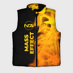 Мужской жилет Mass Effect - gold gradient: по-вертикали, цвет: 3D-черный