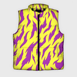 Мужской жилет Кислотный тигр паттерн, цвет: 3D-черный