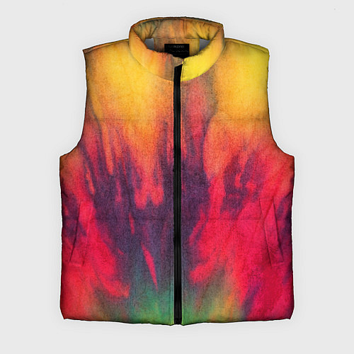 Мужской жилет Огненный тай дай / 3D-Светло-серый – фото 1