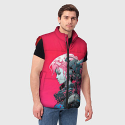 Мужской жилет Равнодушный киборг, цвет: 3D-красный — фото 2