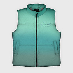 Мужской жилет Бирюзовый цвет морской волны, цвет: 3D-светло-серый