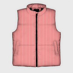 Мужской жилет Благородный розовый полосатый, цвет: 3D-черный