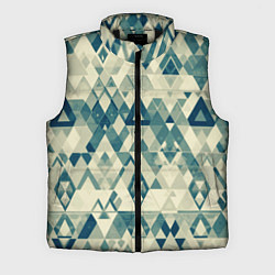 Мужской жилет Абстракция светло-зеленый, цвет: 3D-черный