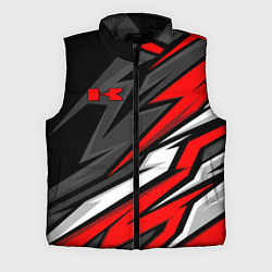 Мужской жилет Kawasaki - red uniform, цвет: 3D-черный