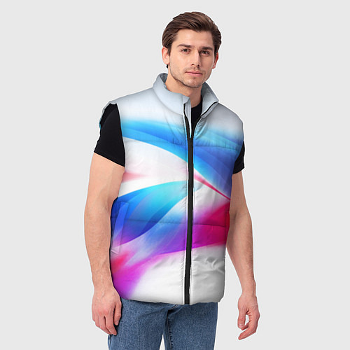 Мужской жилет Футболка Россия / 3D-Черный – фото 3