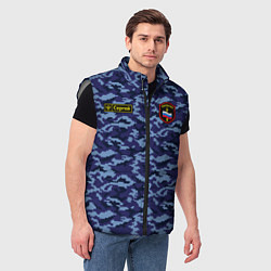 Мужской жилет Камуфляж охрана - Сергей, цвет: 3D-светло-серый — фото 2