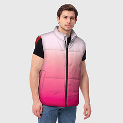 Мужской жилет Оттенки розового градиент, цвет: 3D-красный — фото 2