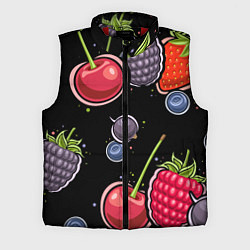 Мужской жилет Плоды и ягоды, цвет: 3D-красный
