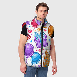 Мужской жилет Вечеринка, цвет: 3D-красный — фото 2
