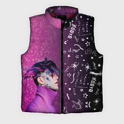 Мужской жилет Лил Пип тату фиолетовый, цвет: 3D-красный