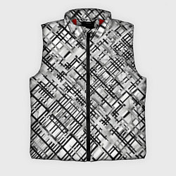 Мужской жилет Чёрно-белая сеть, цвет: 3D-красный