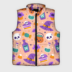 Мужской жилет Halloween skulls pattern, цвет: 3D-красный
