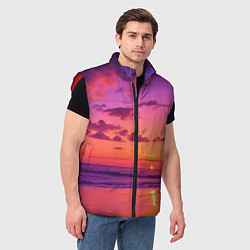 Мужской жилет Пляж vice city, цвет: 3D-красный — фото 2