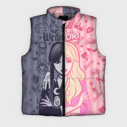 Мужской жилет Барби и Уэнсдей - мои две личности: в стиле тату, цвет: 3D-светло-серый