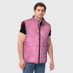 Мужской жилет Розовая шерсть, цвет: 3D-красный — фото 2