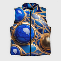 Мужской жилет Лазуритовый флюид, цвет: 3D-светло-серый