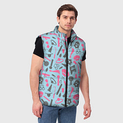 Мужской жилет БДСМ - игрушки, цвет: 3D-черный — фото 2