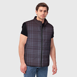 Мужской жилет Клетка оттенки серого, цвет: 3D-черный — фото 2