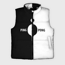 Мужской жилет Ping-Pong черно-белое, цвет: 3D-светло-серый