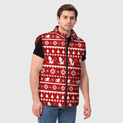 Мужской жилет Dragon year pattern, цвет: 3D-красный — фото 2