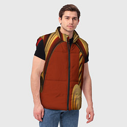 Мужской жилет Древесные изгибы, цвет: 3D-красный — фото 2