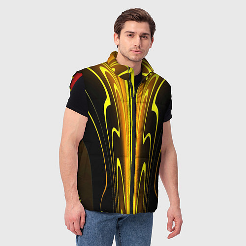 Мужской жилет Предупреждающая осиная расцветка / 3D-Красный – фото 3