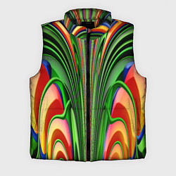 Мужской жилет Травянистый дизайн с оранжевым, цвет: 3D-черный