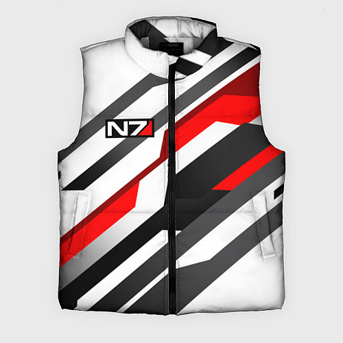 Мужской жилет Mass effect - white uniform n7 / 3D-Светло-серый – фото 1