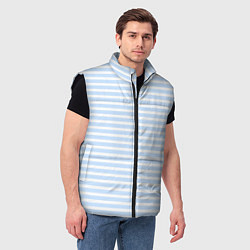 Мужской жилет Полосатый морской стиль, цвет: 3D-черный — фото 2