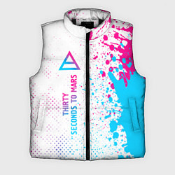 Мужской жилет Thirty Seconds to Mars neon gradient style: по-вер, цвет: 3D-черный