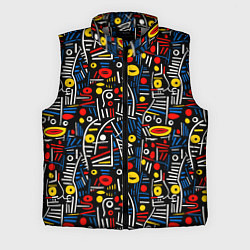Мужской жилет Африканский орнамент, цвет: 3D-светло-серый