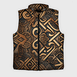 Мужской жилет Асимметричный узор в викингском стиле, цвет: 3D-светло-серый